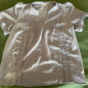 Mason & Belle Light Lilac Gauze Blouse - Size Large